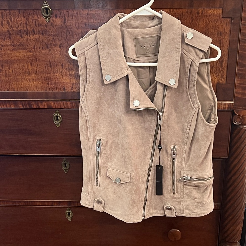 Blank NYC Taupe Suede Vest